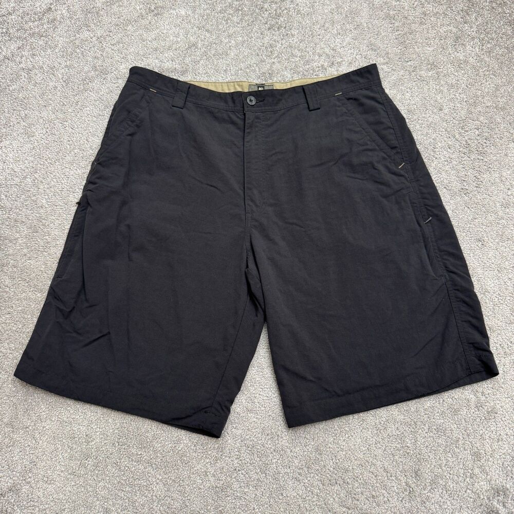 REI Co-op Sahara Shorts Men 38 Black Nylon Stretch Lightweight Quick-Dry UPF 50+